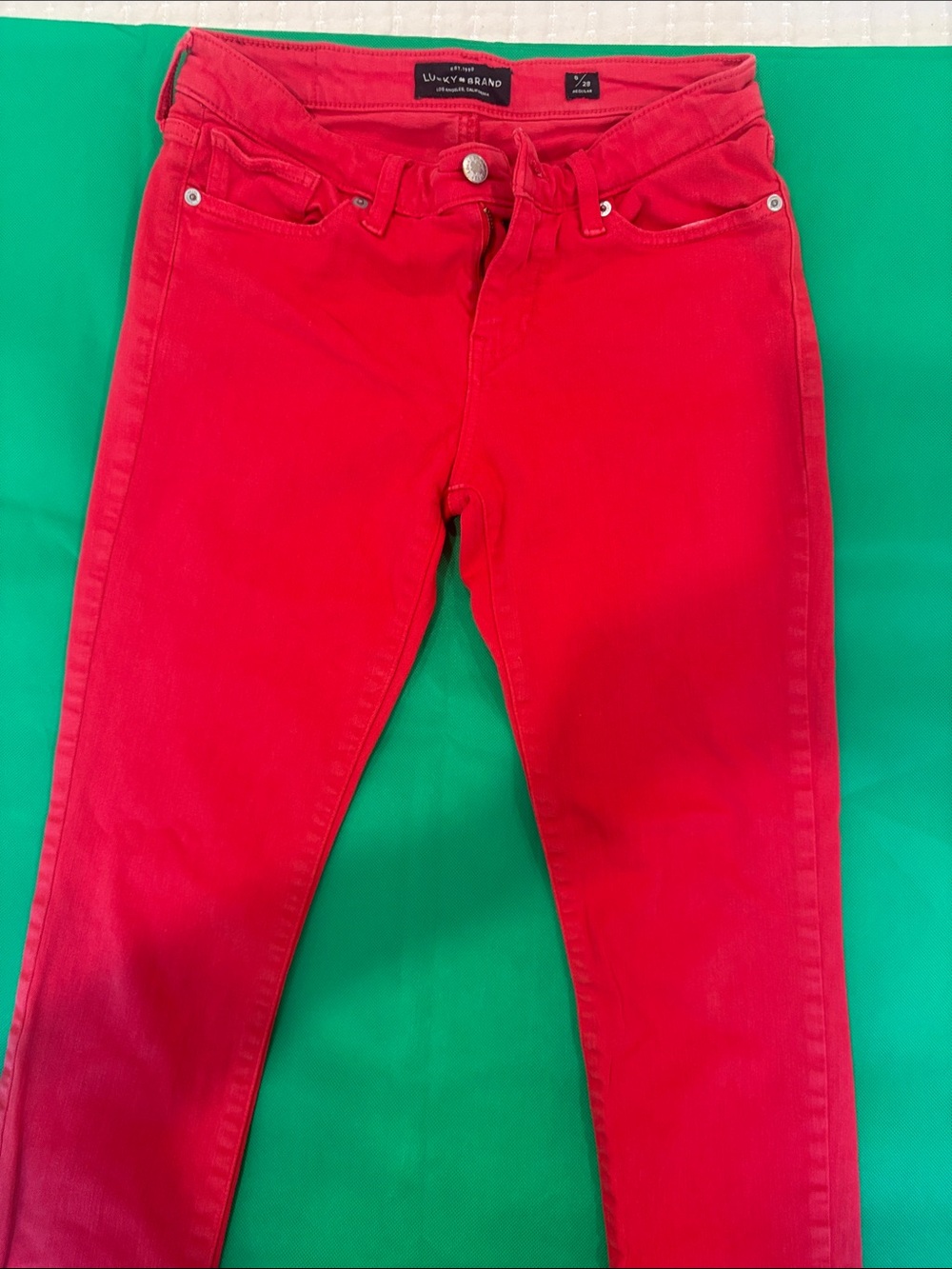 Lucky Brand Skinny Jeans in Bright Red